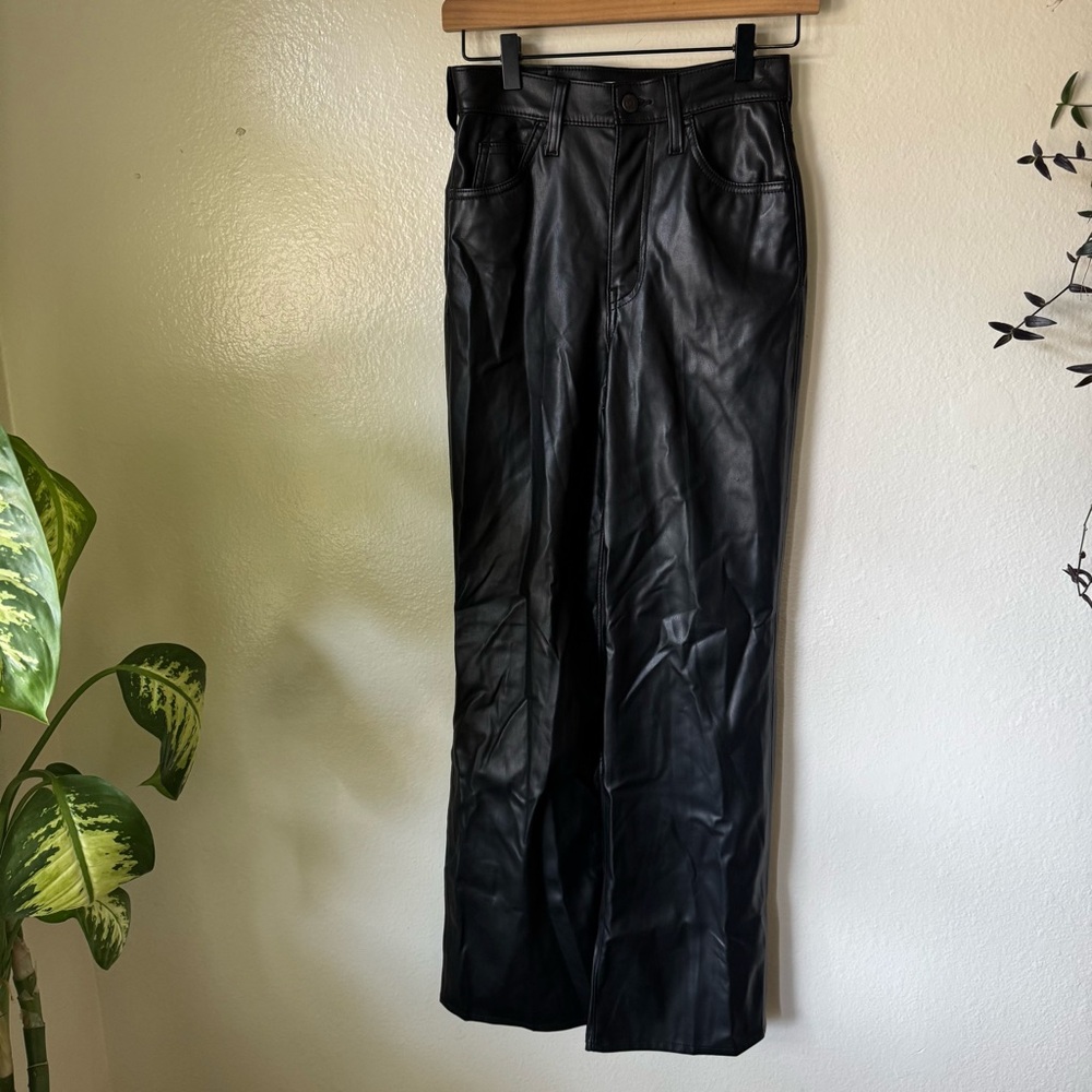 Levi’s | Premium 70’s Flare Faux Leather Jeans - Picture 2 of 7